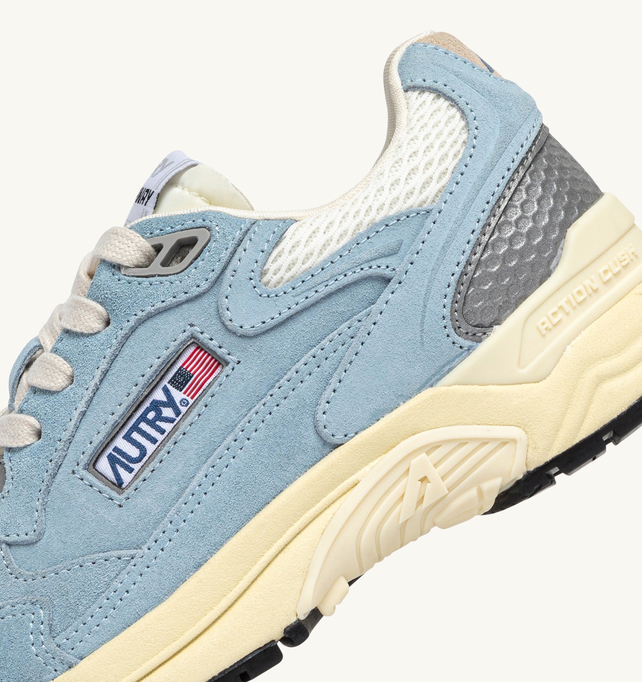 BASKETS HYPERWAY EN MESH ET DAIM PORTOFINO ET MARSHMALLOW