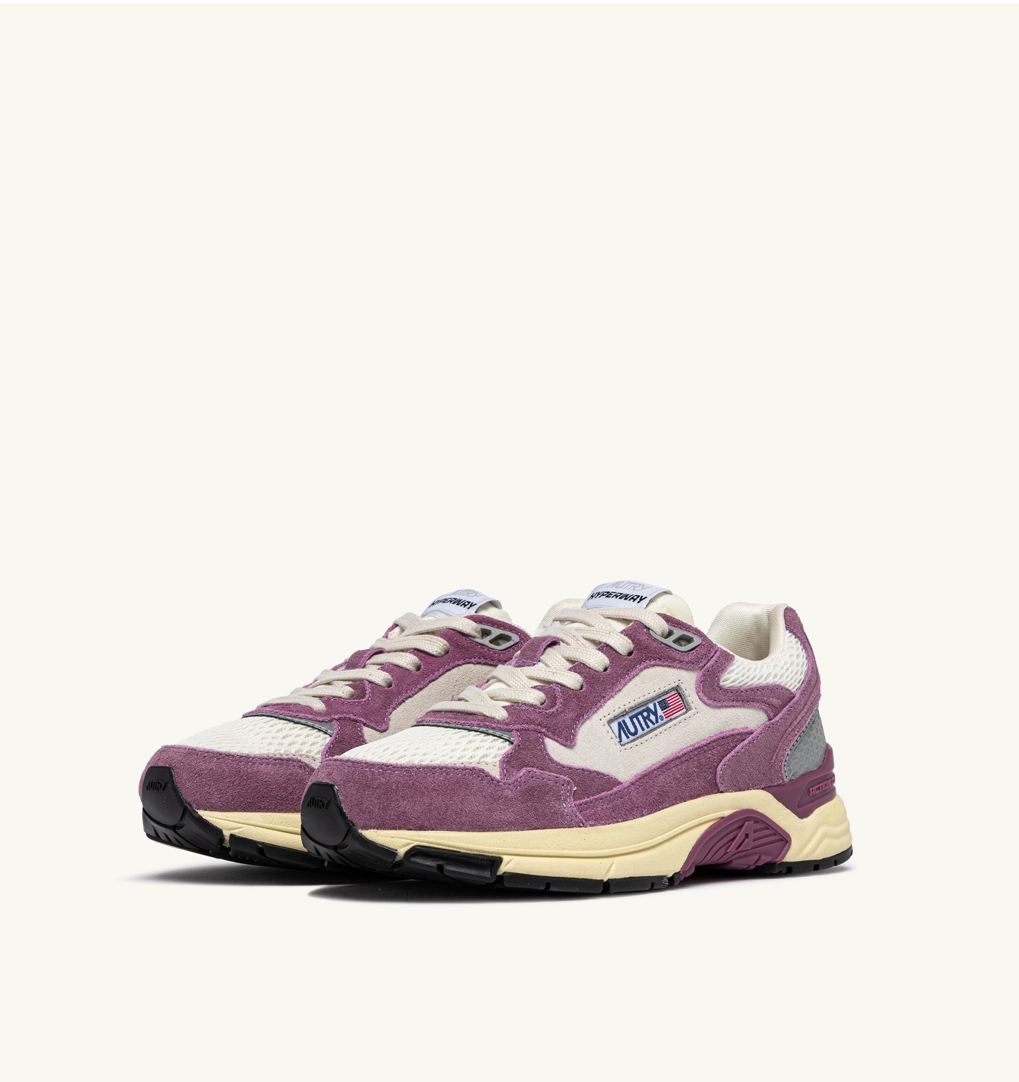BASKETS HYPERWAY EN MESH ET DAIM SAND ET FIRENZE
