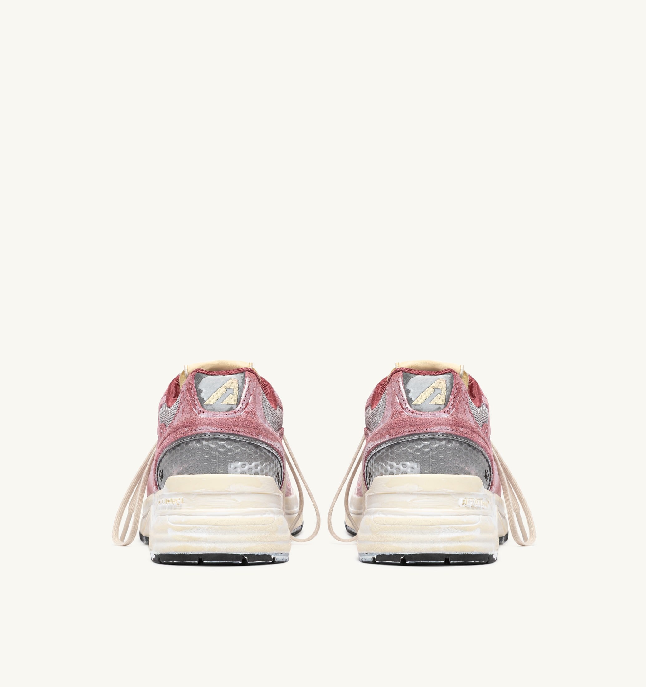 BASKETS HYPERWAY SUPER VINTAGE EN DAIM BABOL ET ARGENT