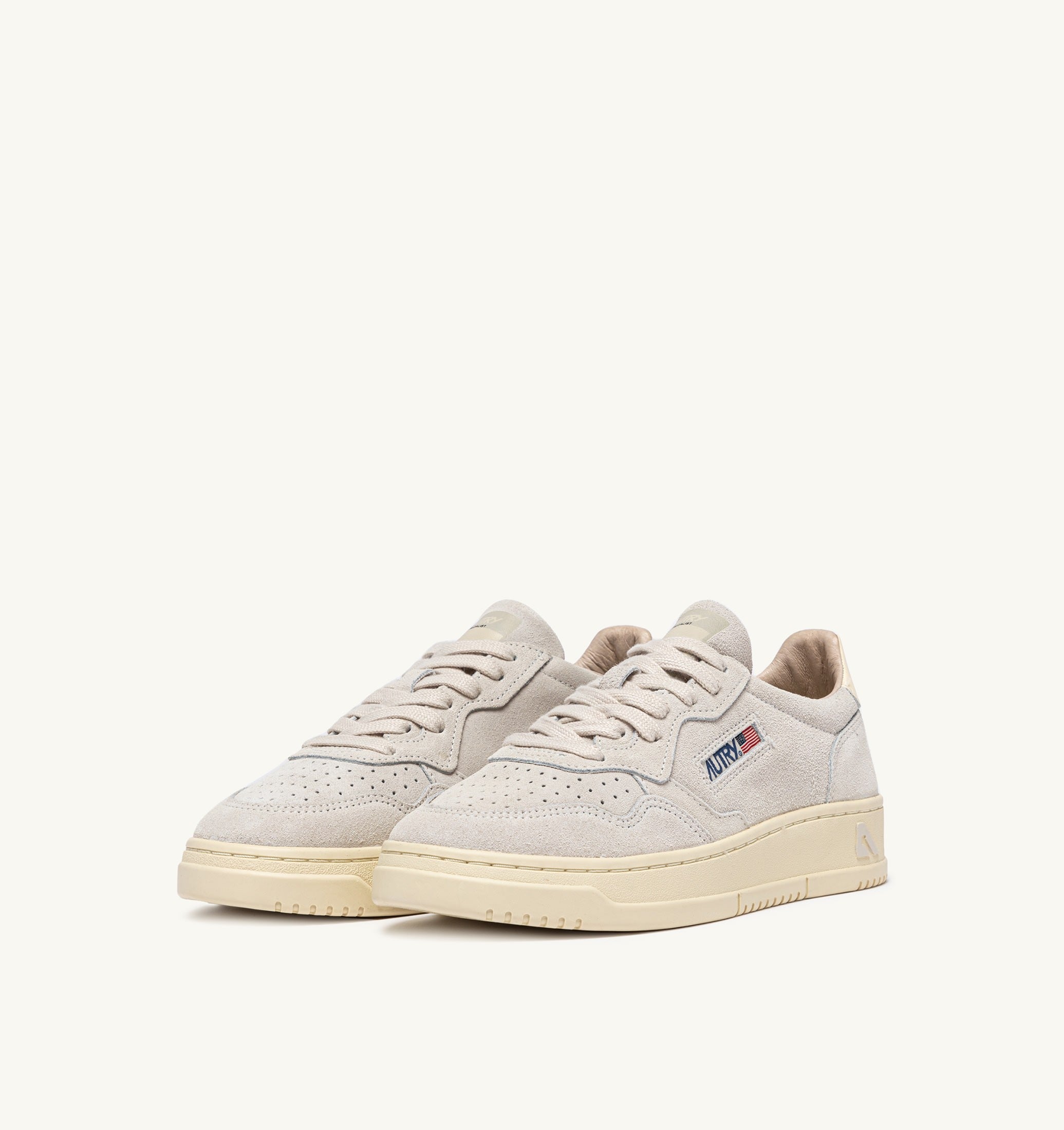 BASKETS MEDALIST LOW EN DAIM MARBLE ET OFF WHITE