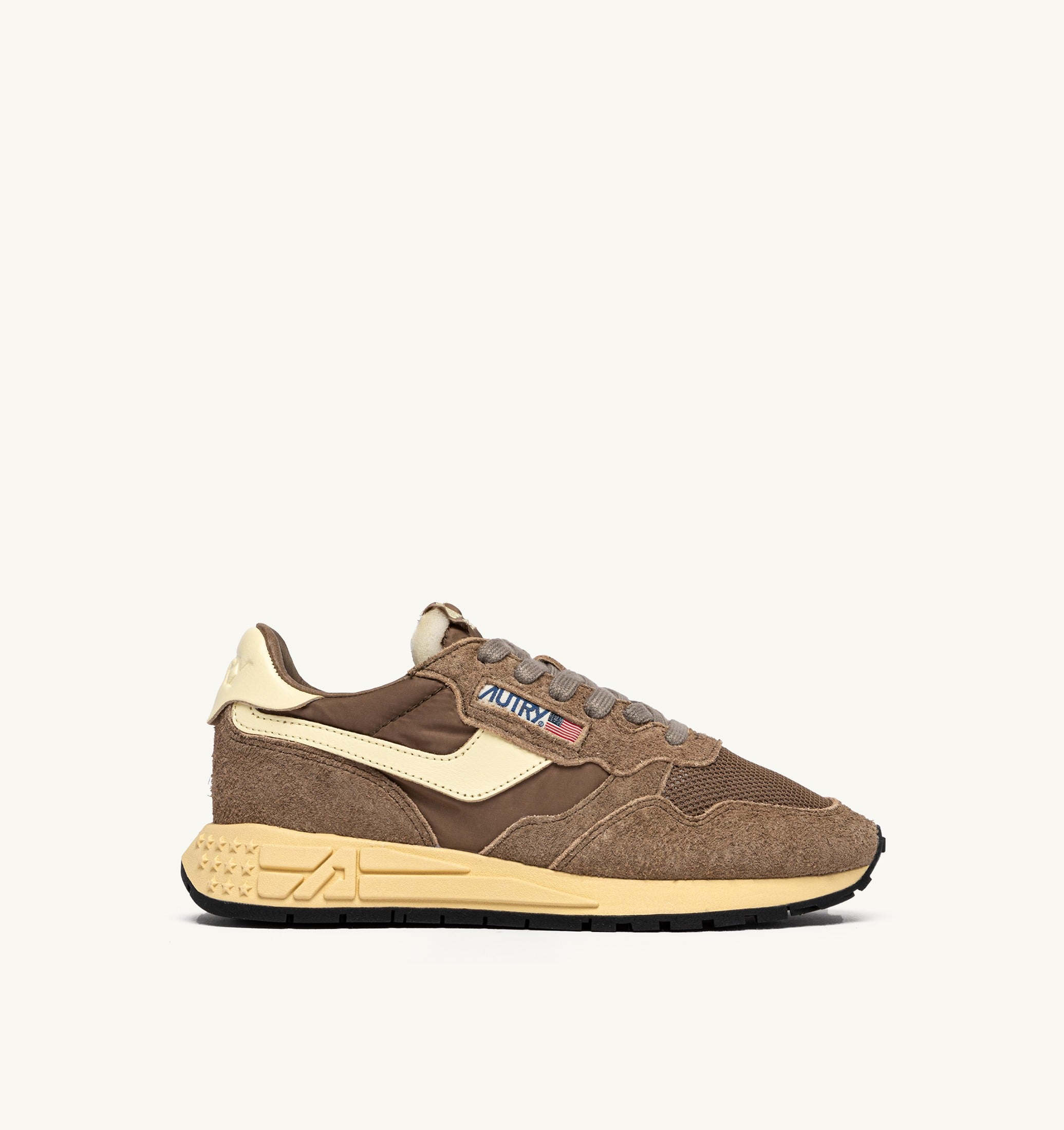 BASKETS REELWIND LOW EN NYLON ET DAIM CROCO ET RUTABAGA