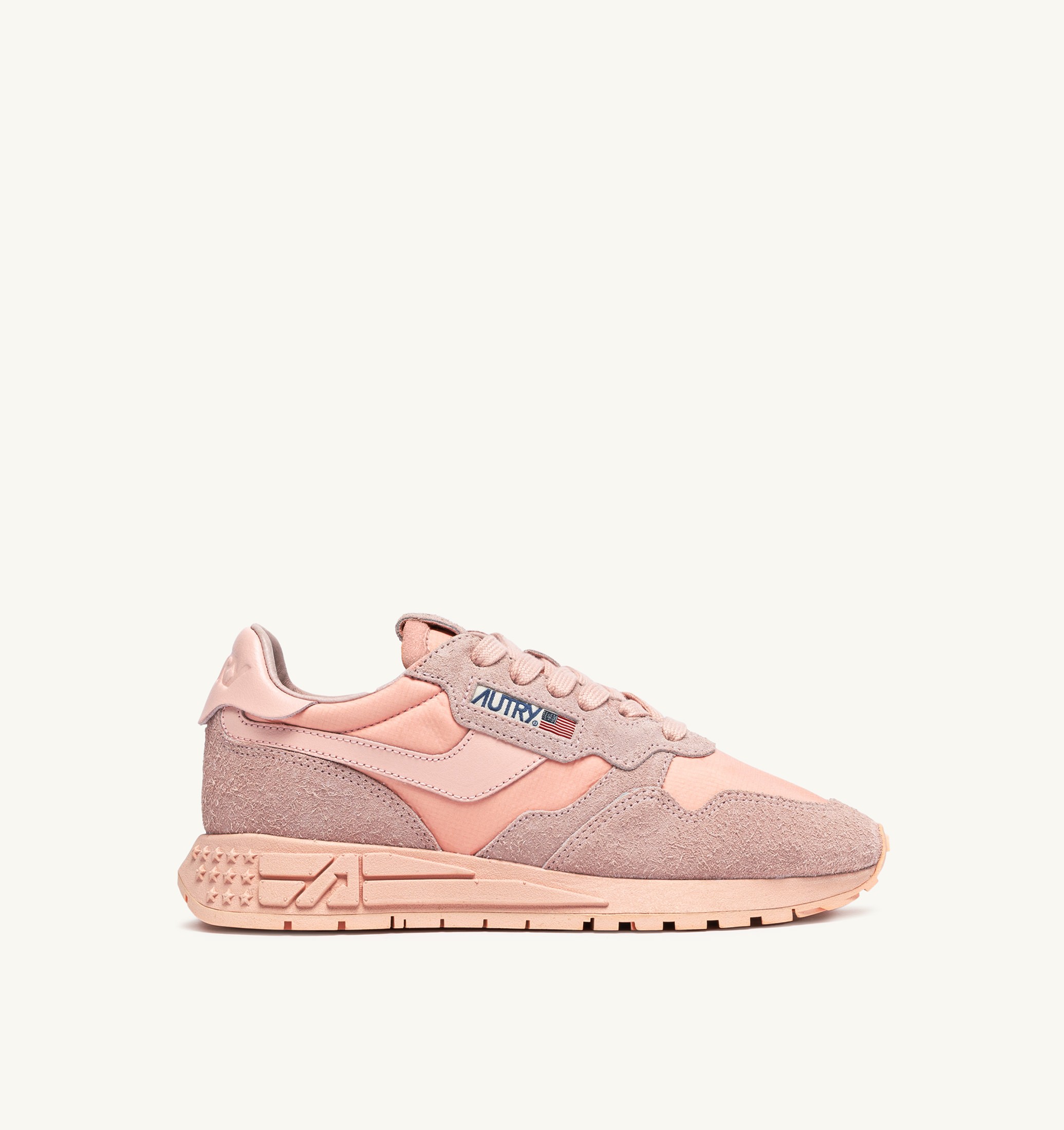 BASKETS REELWIND LOW EN NYLON ET DAIM CREOLE PINK