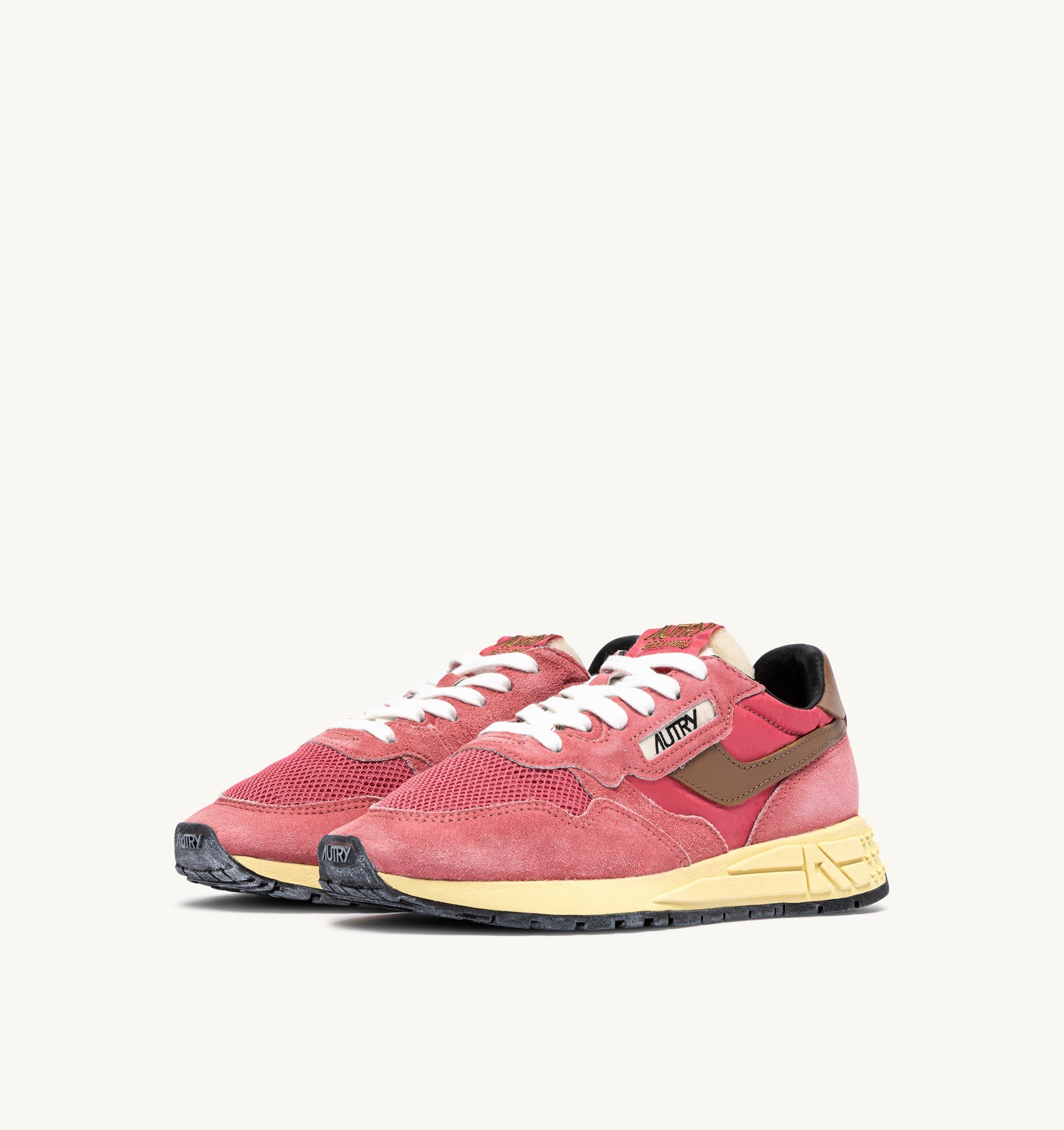 BASKETS REELWIND LOW EN NYLON ET DAIM STRAWBERRY SUGAR ET COCONUT