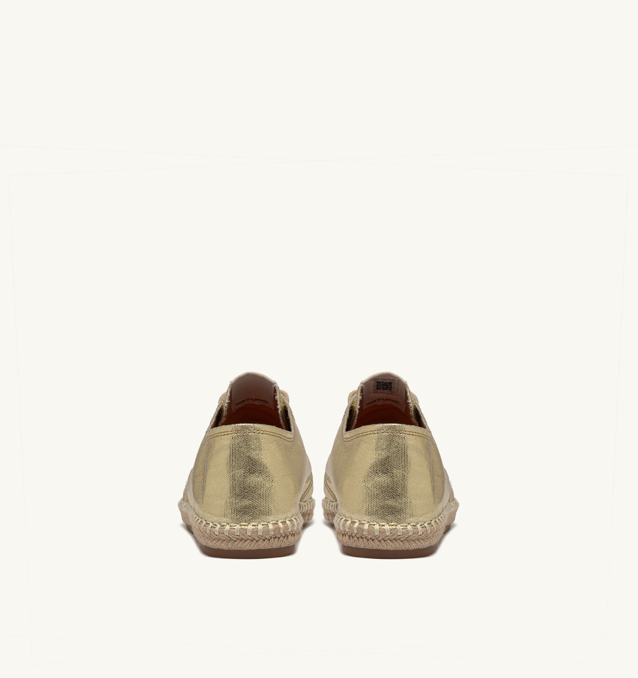 ESPADRILLES SANDY EN TOILE GOLD