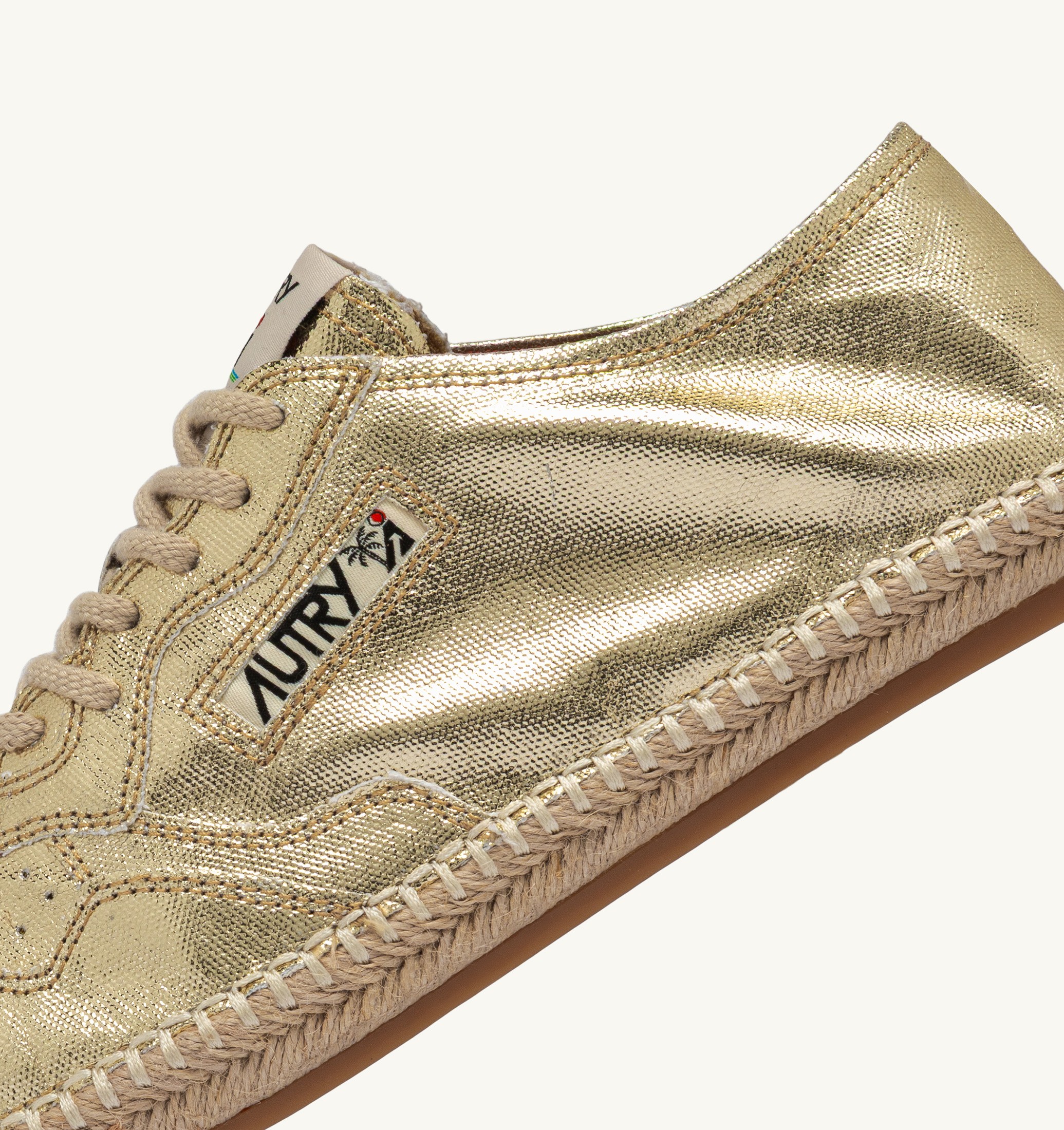 ESPADRILLES SANDY EN TOILE GOLD