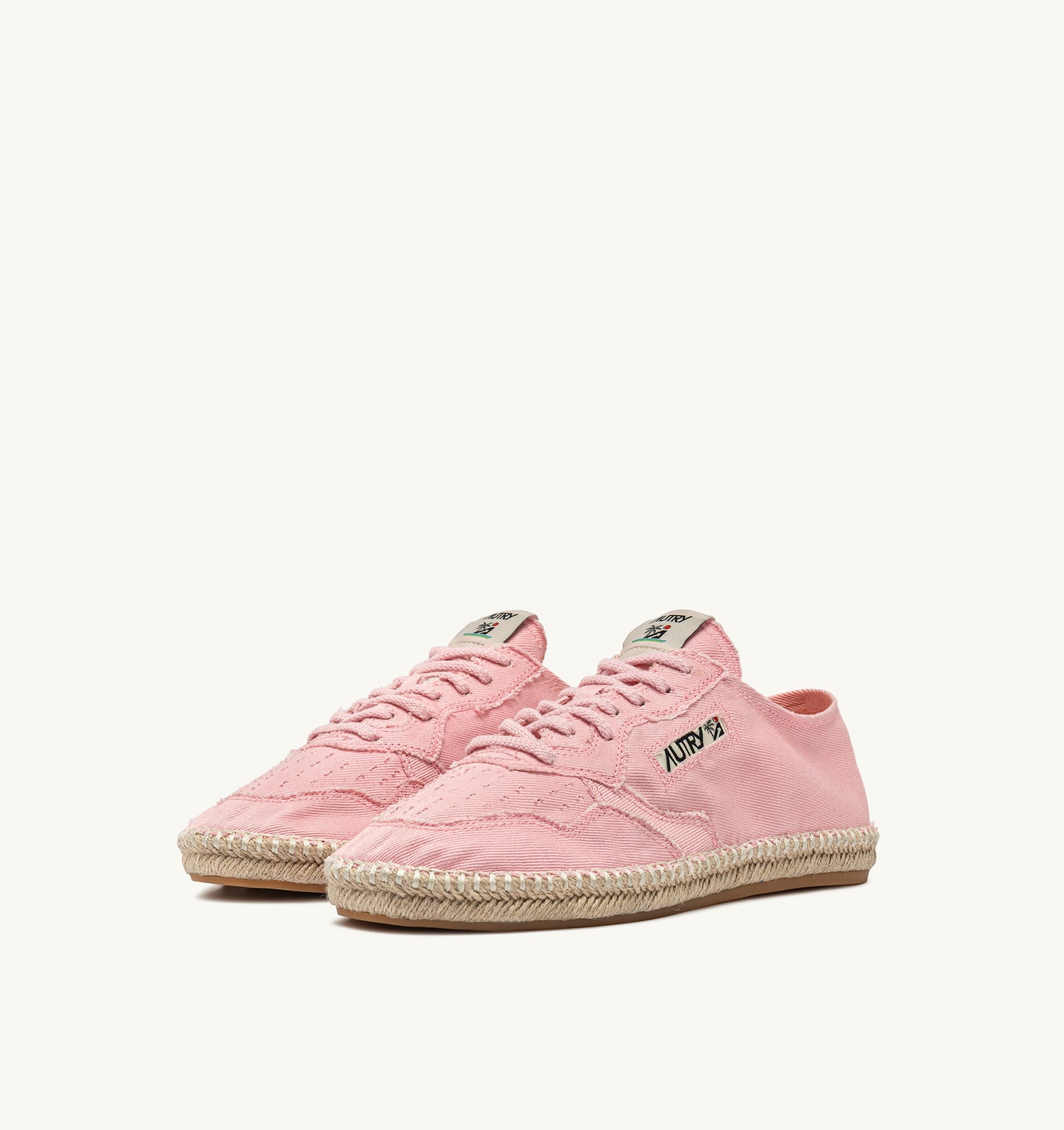 ESPADRILLES SANDY EN TOILE ROSE