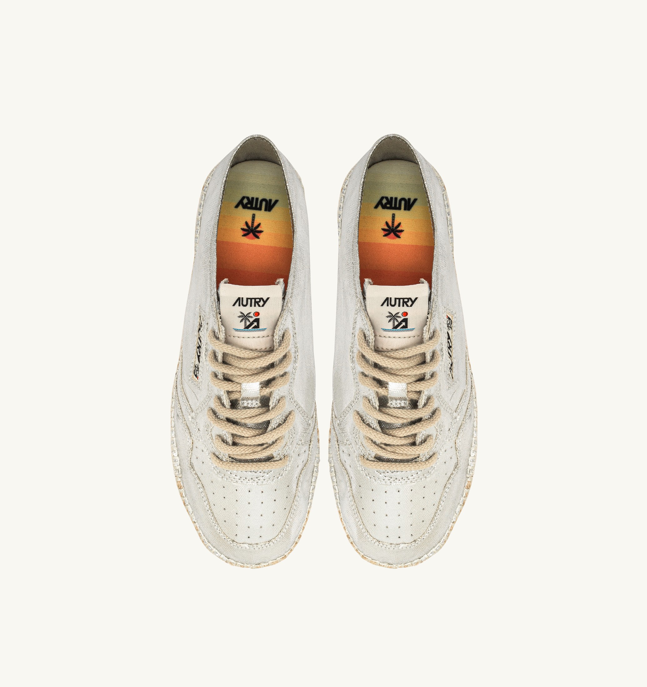 ESPADRILLES SANDY EN TOILE SILVER