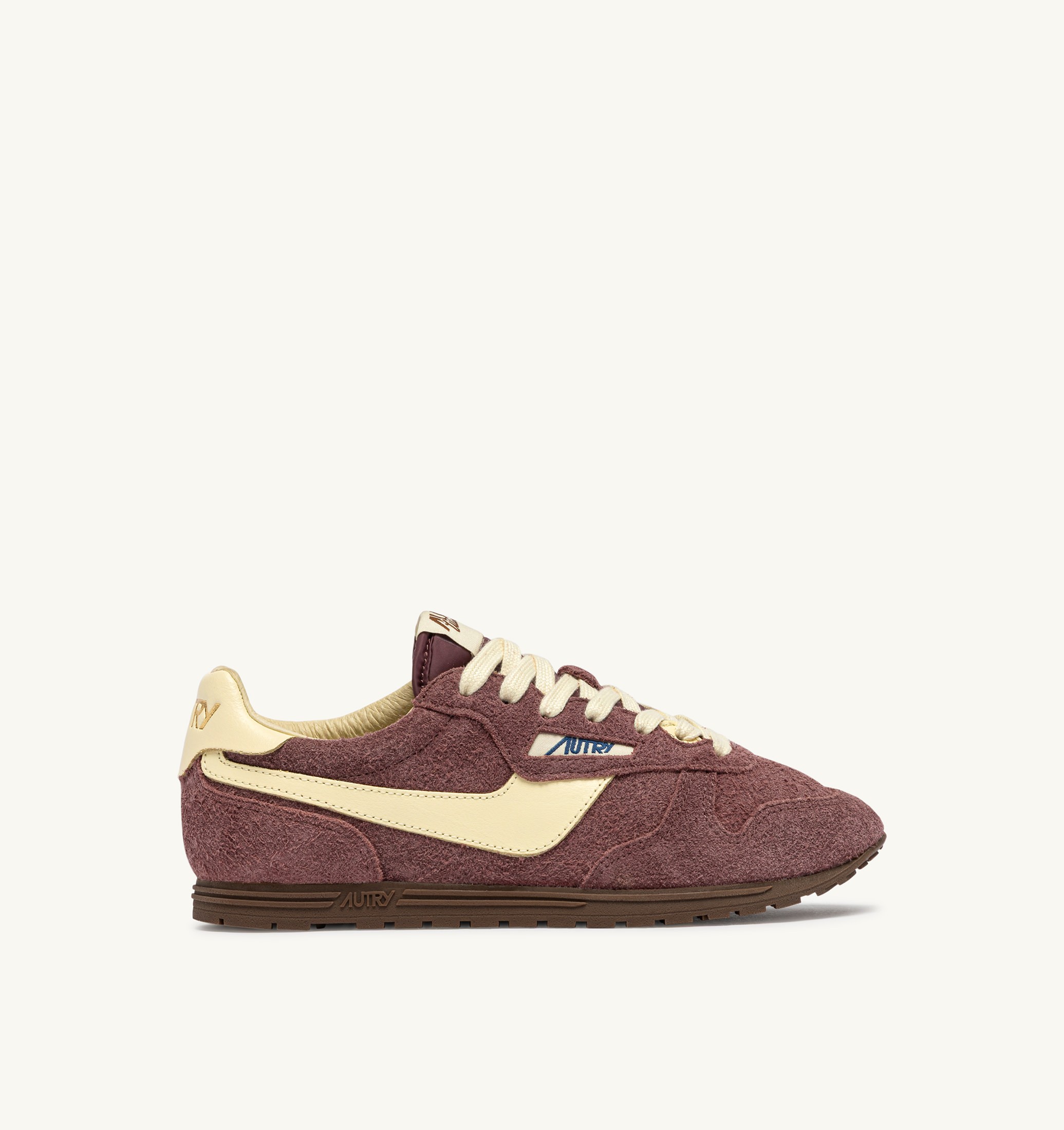 BASKETS WINDSPIN EN DAIM ET CUIR CHIANTI ET RUTABAGA