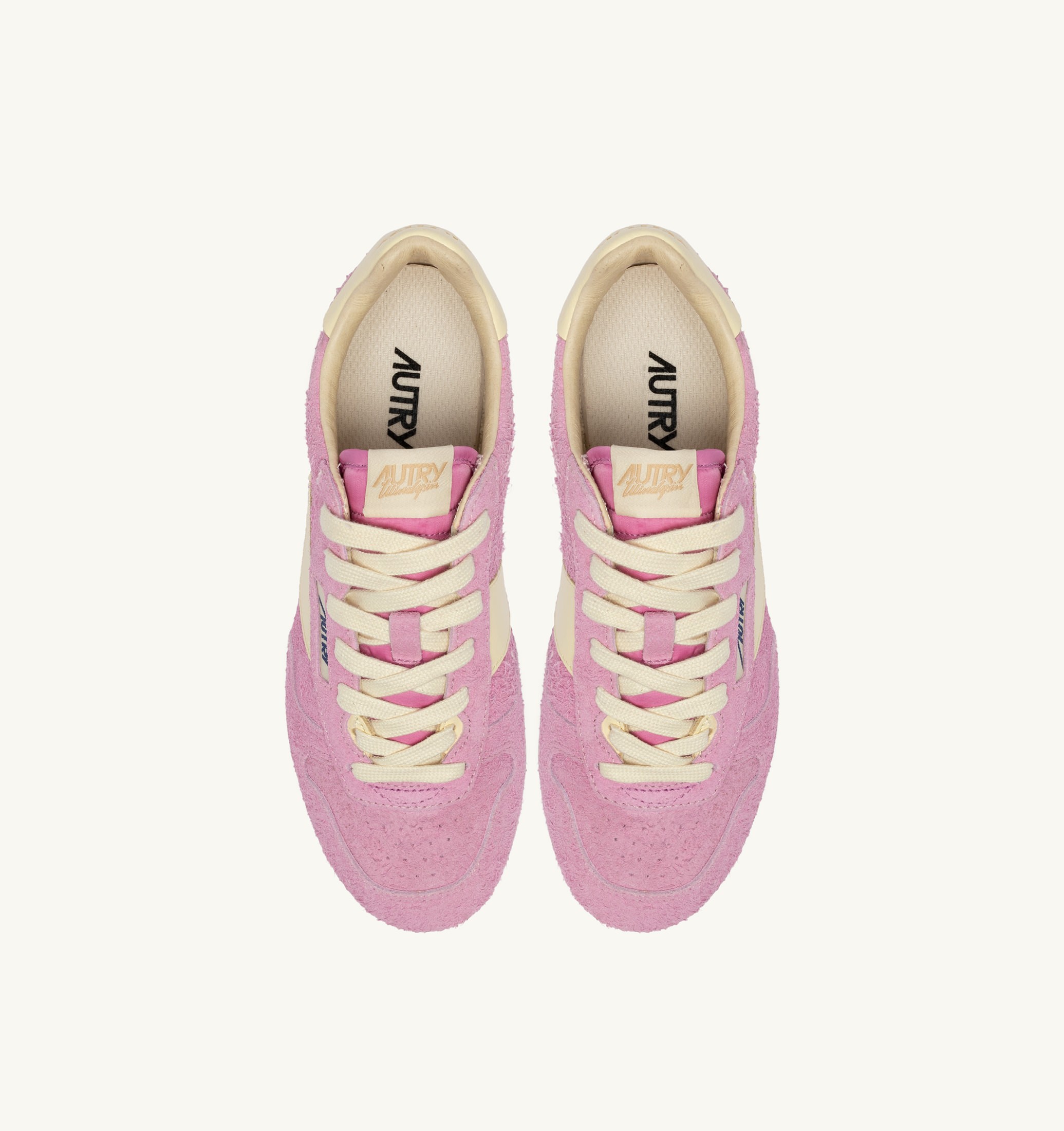 BASKETS WINDSPIN EN DAIM ET CUIR ROSE POMPADUR ET RUTABAGA