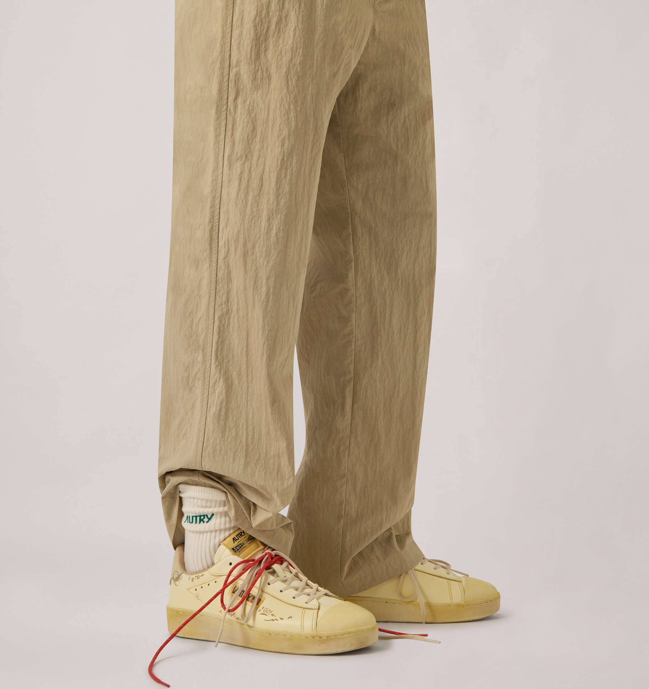 BASKETS DALLAS LOW SUPER VINTAGE EN CUIR MARSHMALLOW