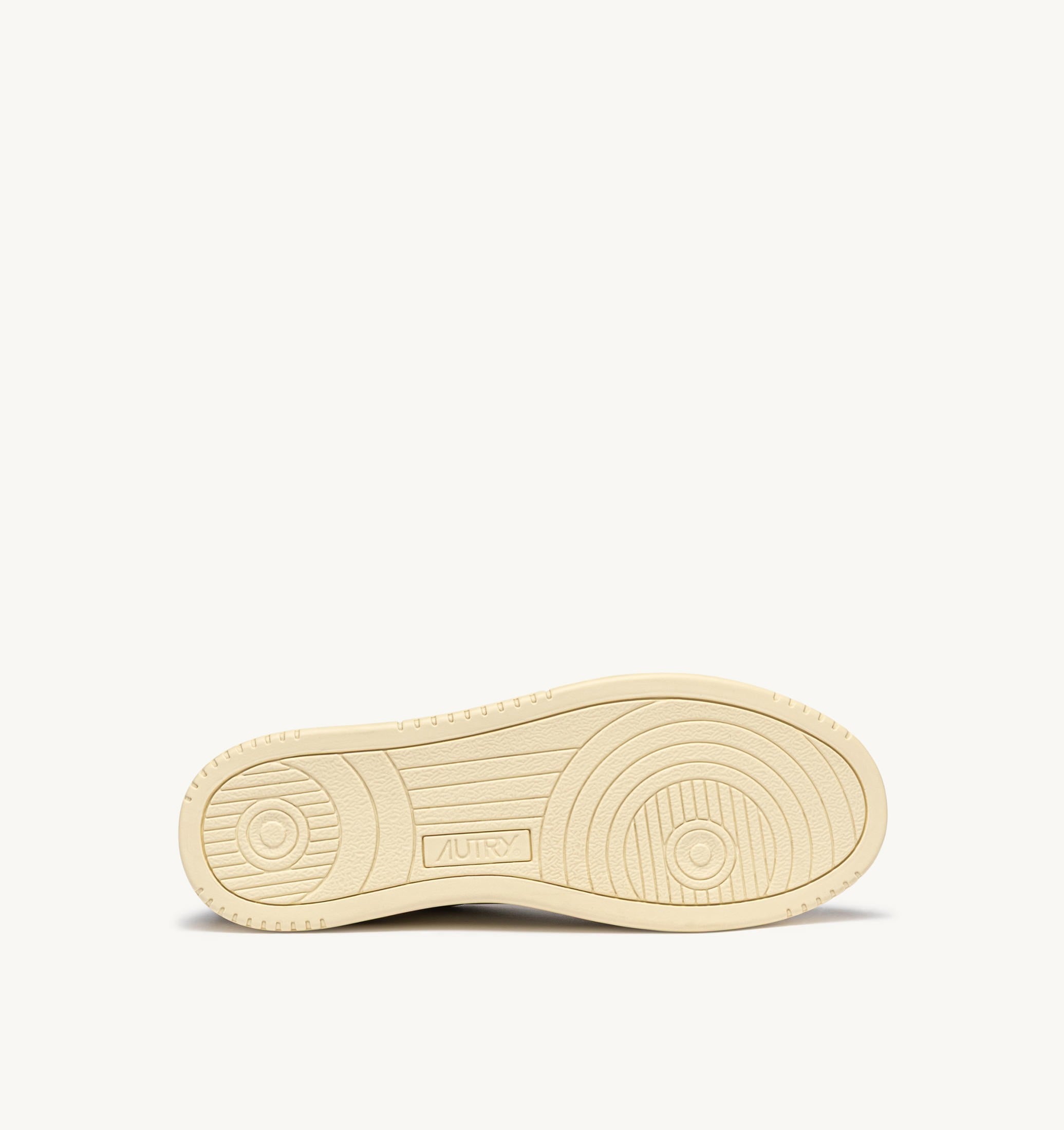 BASKETS MEDALIST LOW EN CUIR BLANC ET DAIM SMOKED GREEN