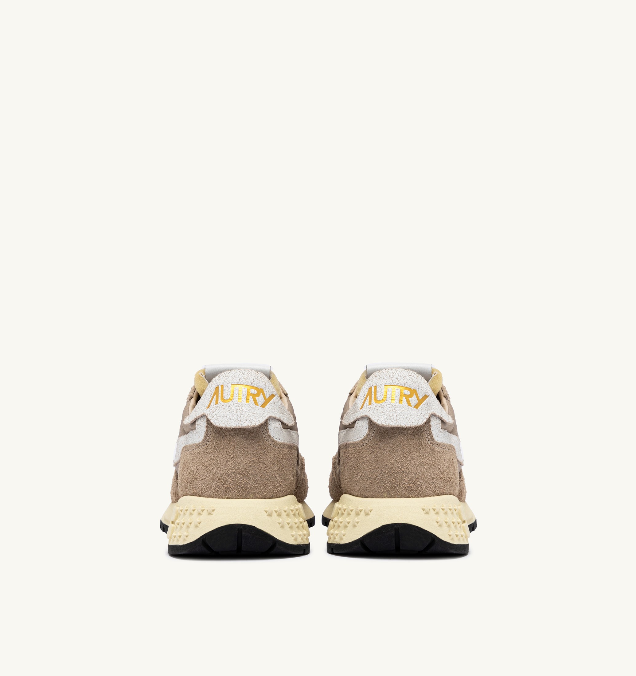 BASKETS REELWIND LOW EN NYLON ET DAIM PEPPER ET BLANC